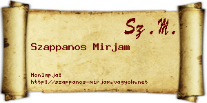 Szappanos Mirjam névjegykártya
